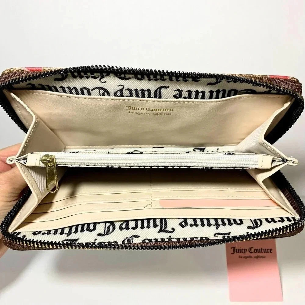 Juicy Couture Large Zip Around Hearts Wallet NWT - Picture 7 of 7